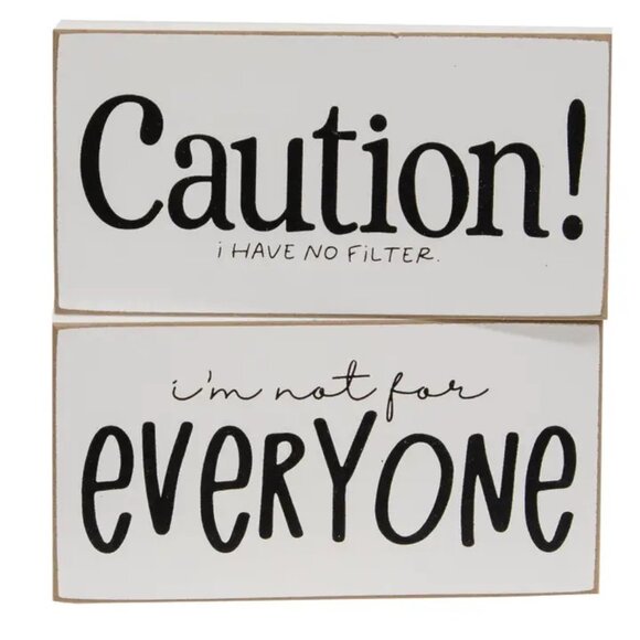 ($10) Not For Everyone Block Set - Picture 2 of 2